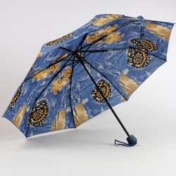 Jeans skládací dámský deštník s manuálním otevíráním