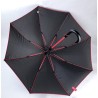 Dámský holový deštník s barevnou konstrukcí
