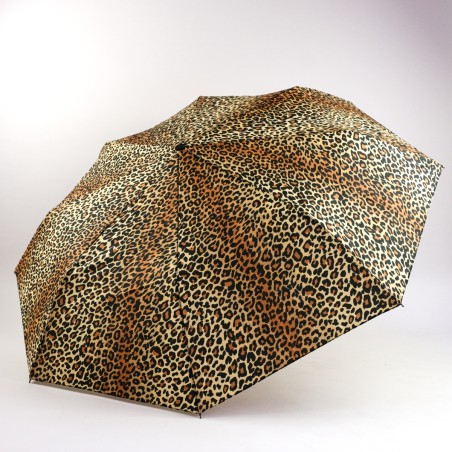 Leopard skládací dámský deštník s manuálním otevíráním
