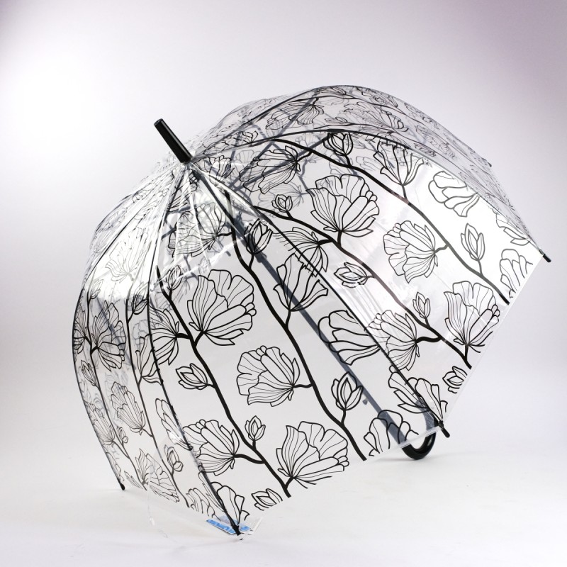 411 Dámský holový deštník průhledný