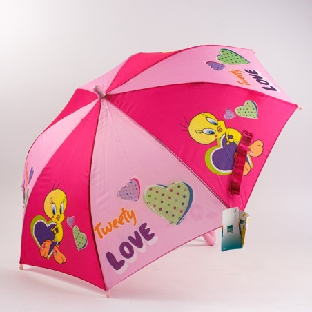 Tweety dětský holový deštník s manuálním otevíráním