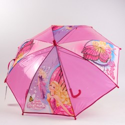 100 Barbie dětský holový deštník s manuálním otevíráním