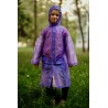 Dětská pláštěnka průsvitná fialová bez obrázku