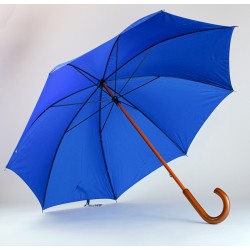 402 Simple blue holový manuální deštník
