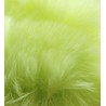 Bambule 6-7cm králičí kožešinová zelená neon s poutkem
