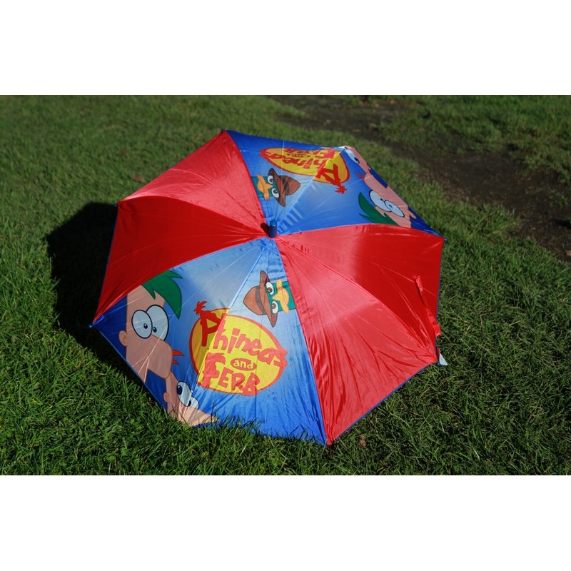 111 Phineas and Ferb dětský holový deštník s automatickým otevíráním