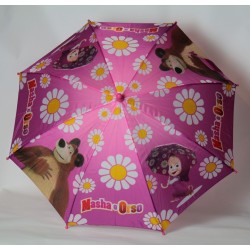 100 Máša a medvěd dětský holový deštník s manuálním otevíráním