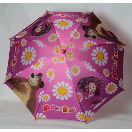 100 Máša a medvěd dětský holový deštník s manuálním otevíráním
