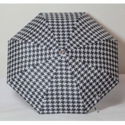 307 b&w odlehčený skládací dámský deštník s manuálním otevíráním