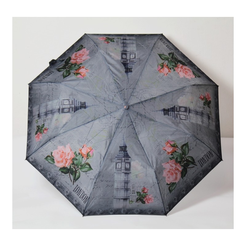 305 London skládací automatický dámský deštník