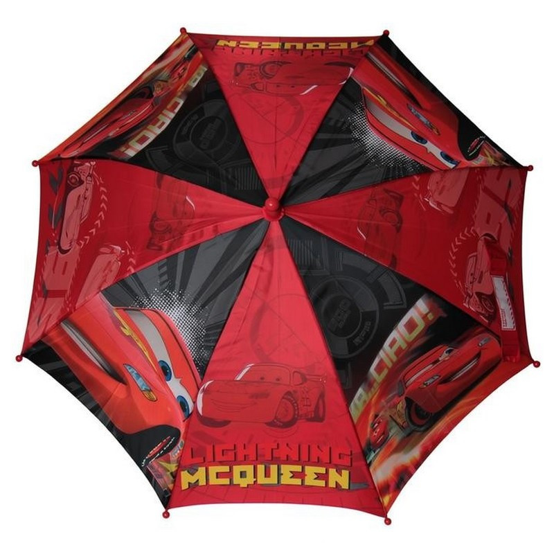 Dětský holový deštník Blesk McQueen - červený