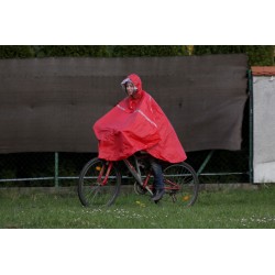 Cyklistické pončo / pláštěnka na kolo červená 810
