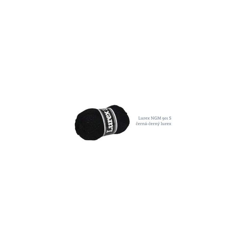901S - černá, černý lurex