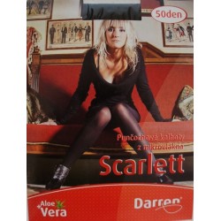 Scarlett vel. 158/100 - elastické krycí punčocháče z mikrovlákna se semišovým efektem