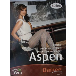 Aspen - zimní punčochové kalhoty s pleteným vzorem a Aloe Vera