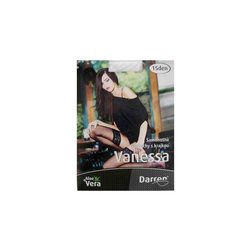 Vanessa - luxusní samodržící punčochy s krajkou a vůní Aloe Vera